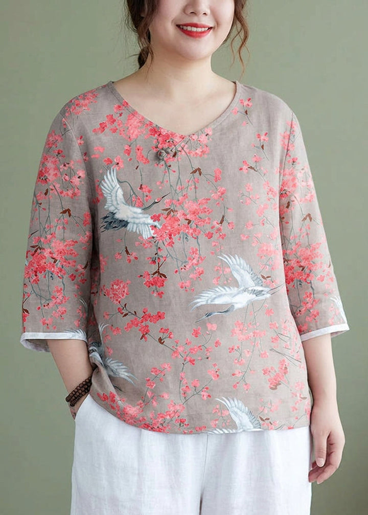 Delphine - Embroideried side open Half Sleeve Top