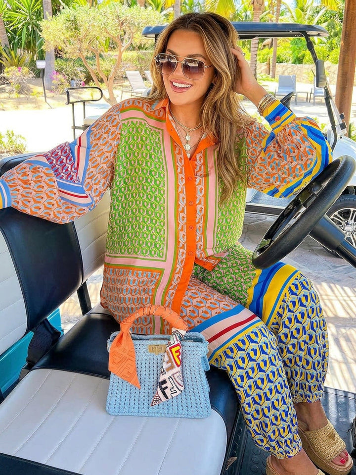 Petra | Tropical Look Colorful Unique Shirt