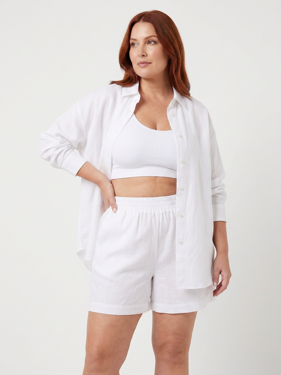 Clover | Cropped Camisole And Wide Leg Trousers Set