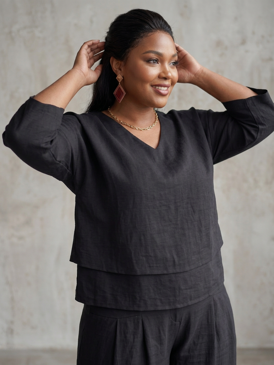 Lael | Layered Top Wide Leg Set