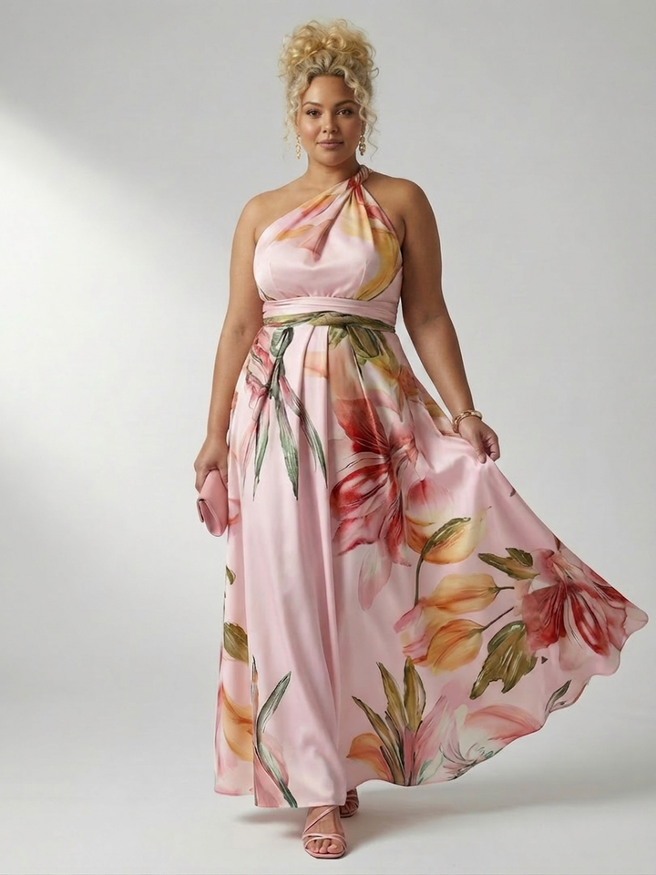 Rhea | Light Floral Maxi Dress