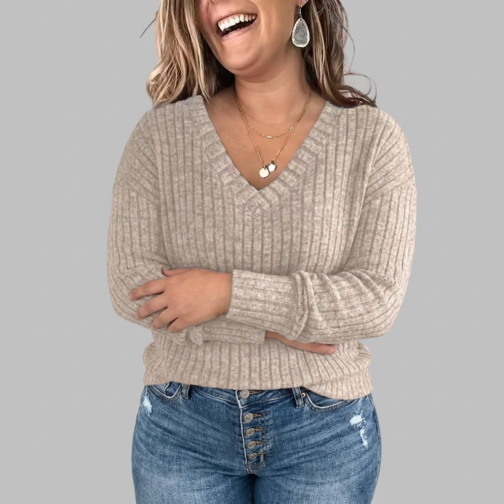 Opaline | V-Neck Long Sleeve Top