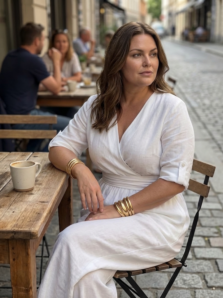 Maeve | Cross Front Wide Leg Jumpsuit