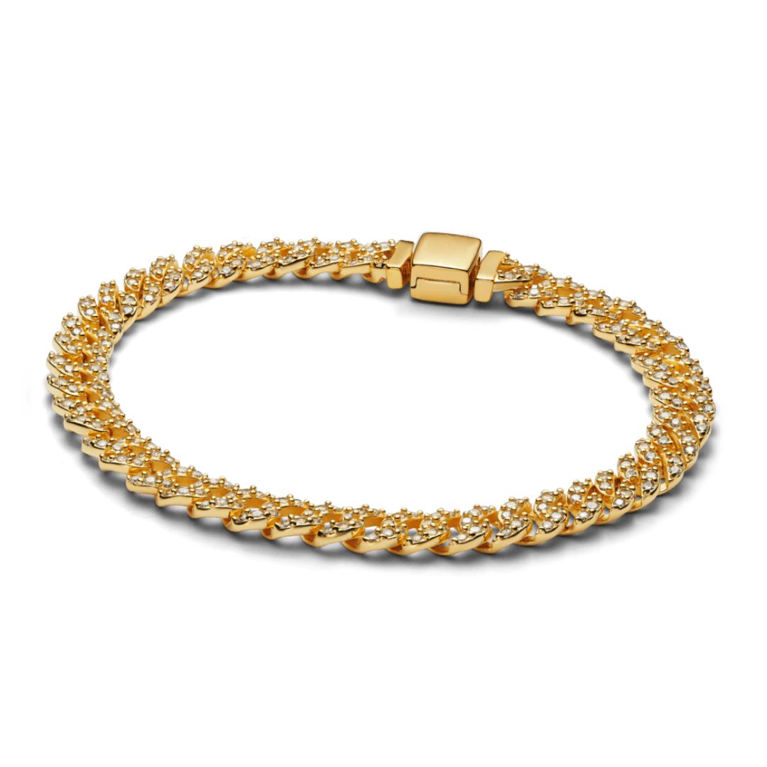 Cecily Cuban Bracelet | Gold