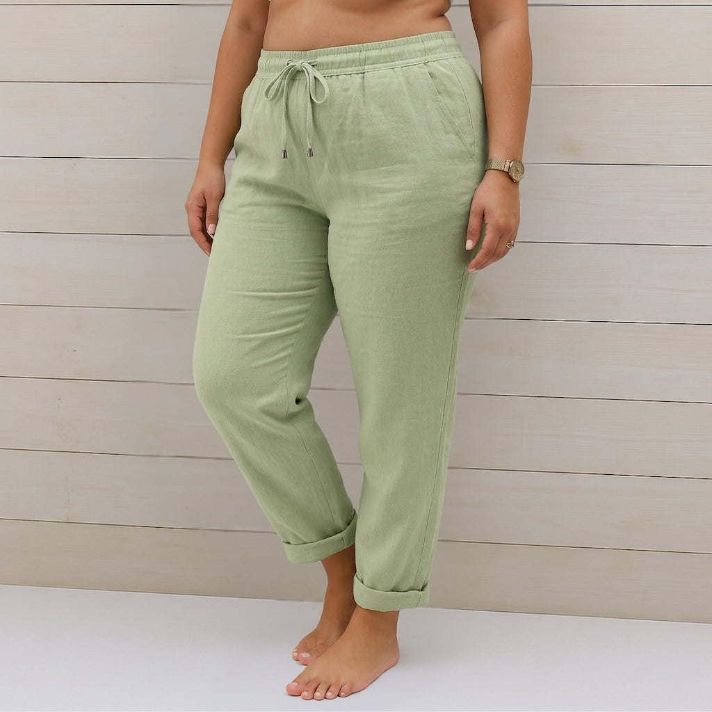 Nia | Premium Breathable Trousers with Elastic Waist