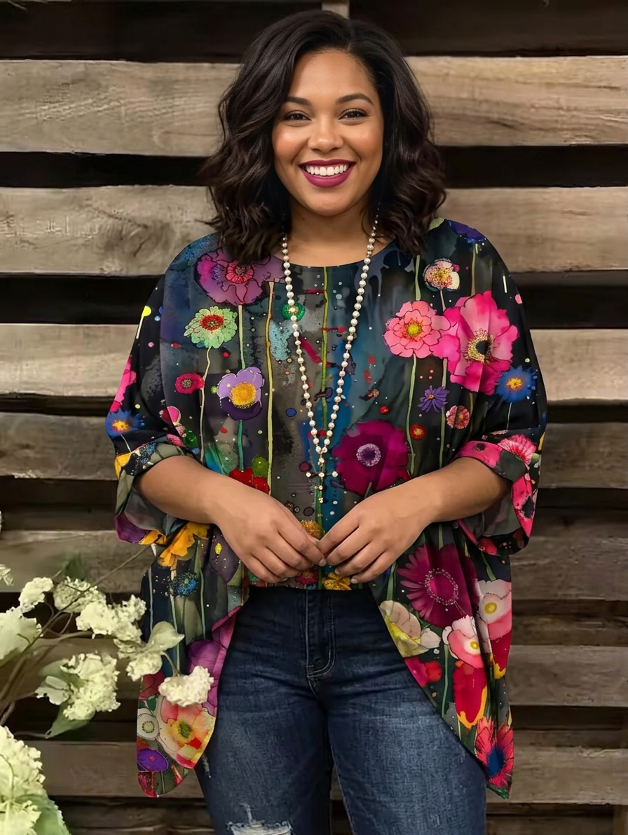 Mei | Vintage Bohemian Floral Print Women&