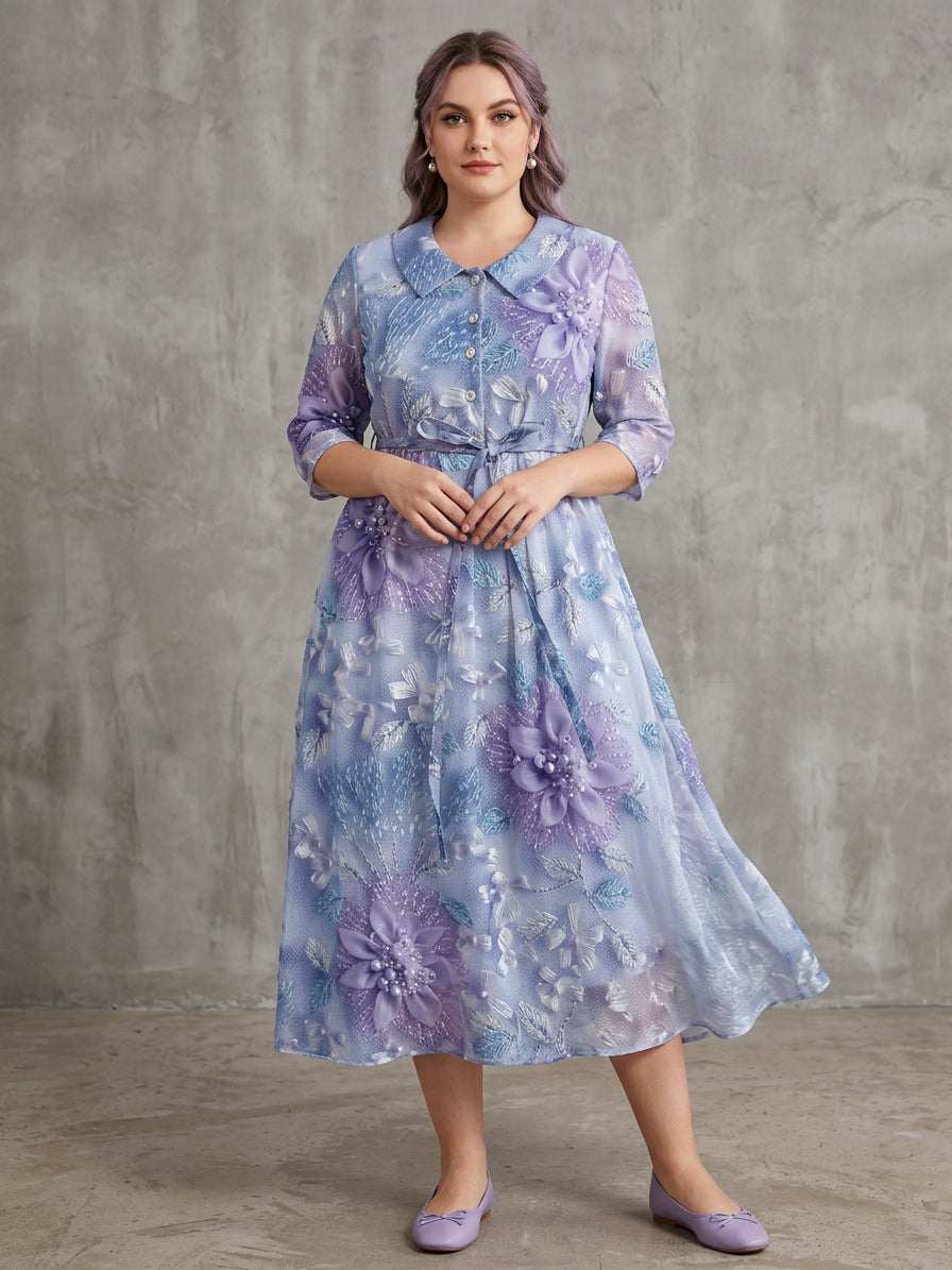 Perdita | Frosted Bloom Dress