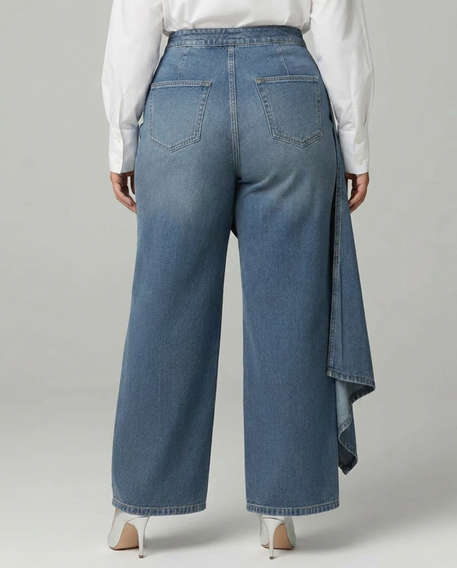 Priya | Denim Wrap Trousers
