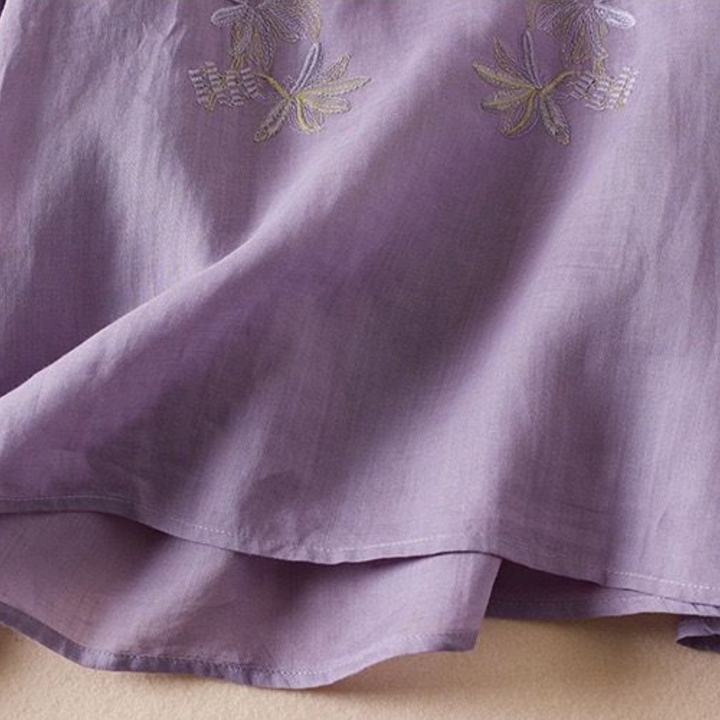 Fauna - Pure Cotton Embroidered Comfortable Top
