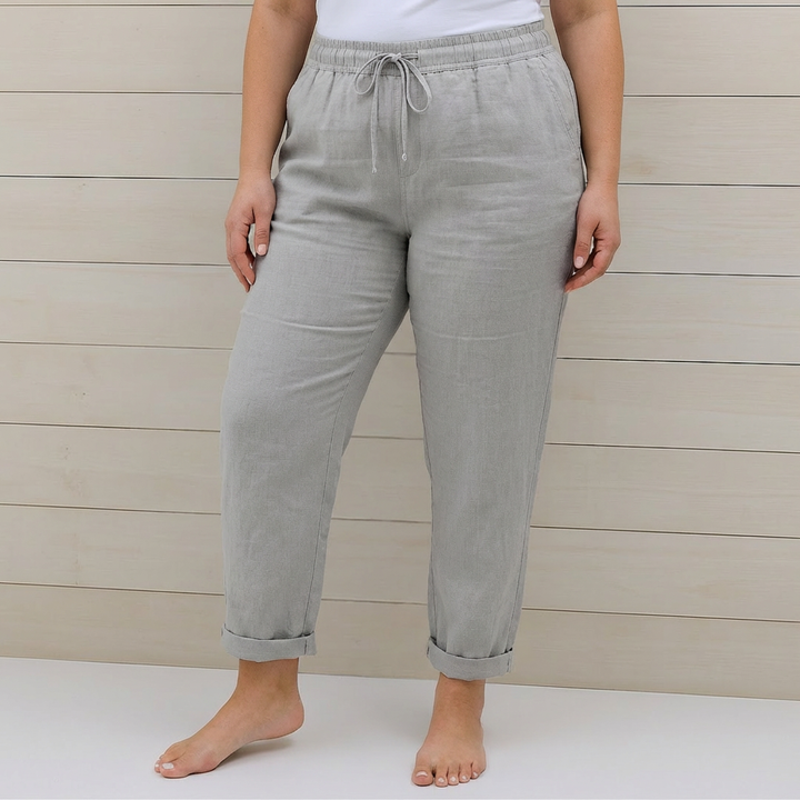 Nia | Premium Breathable Trousers with Elastic Waist