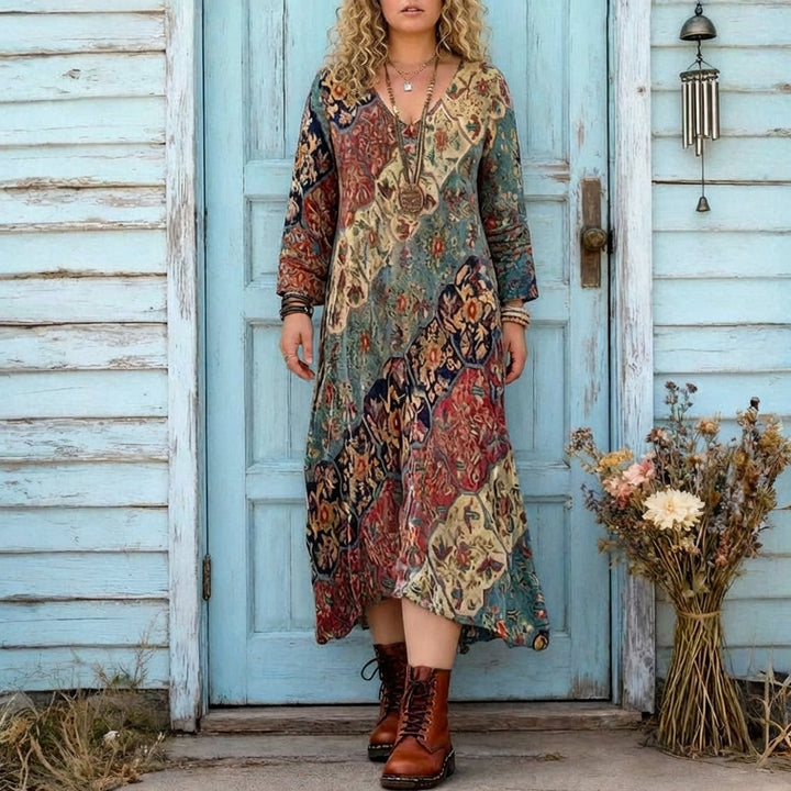 Isabeau | Vintage-Inspired Long Sleeve Casual Dress