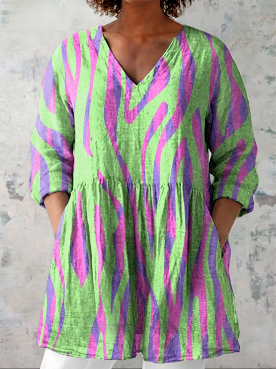 Paloma | Long Blouse with V-Neck