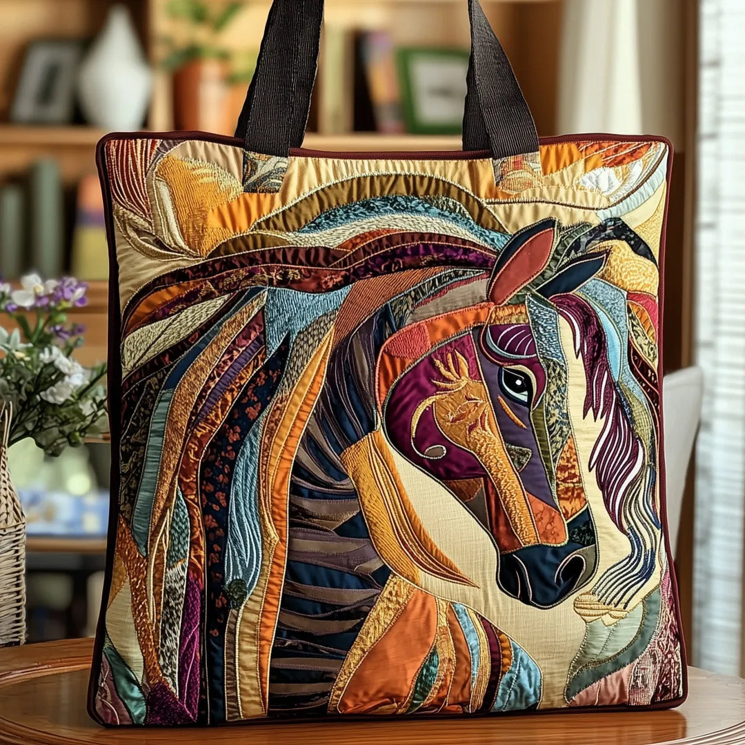 Pearl Bag - Multicolored Mosaic Horse