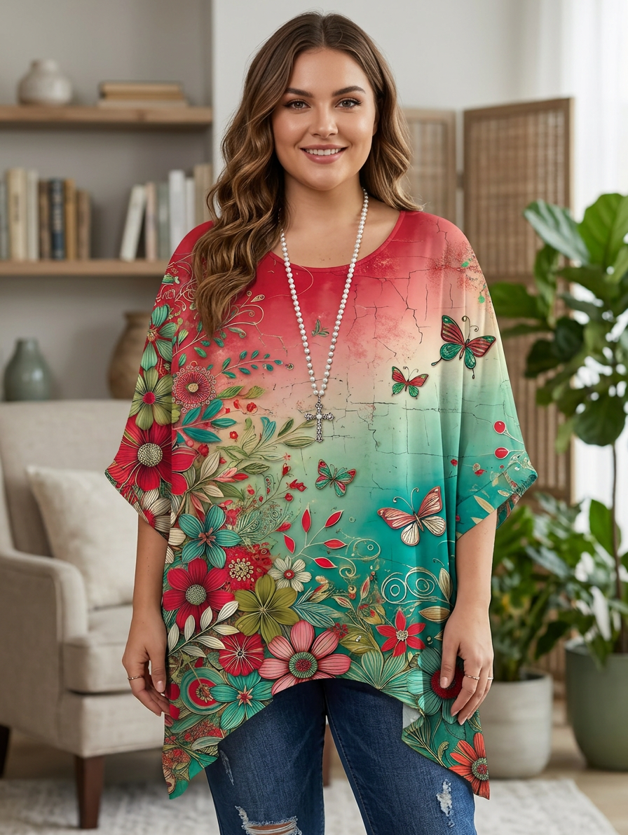 Eulalia | Vintage Bohemian Floral Print Women&