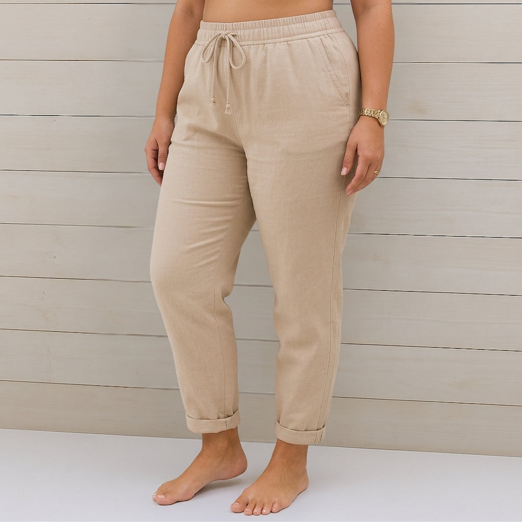 Nia | Premium Breathable Trousers with Elastic Waist