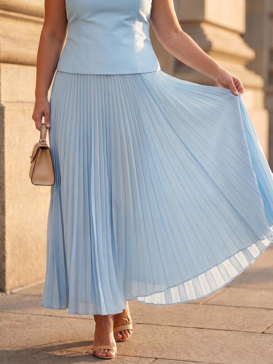 Fauna | Structured Bodice Pleated Skirt Set