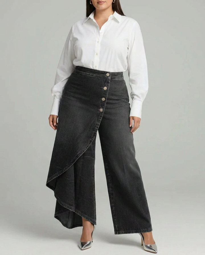 Priya | Denim Wrap Trousers