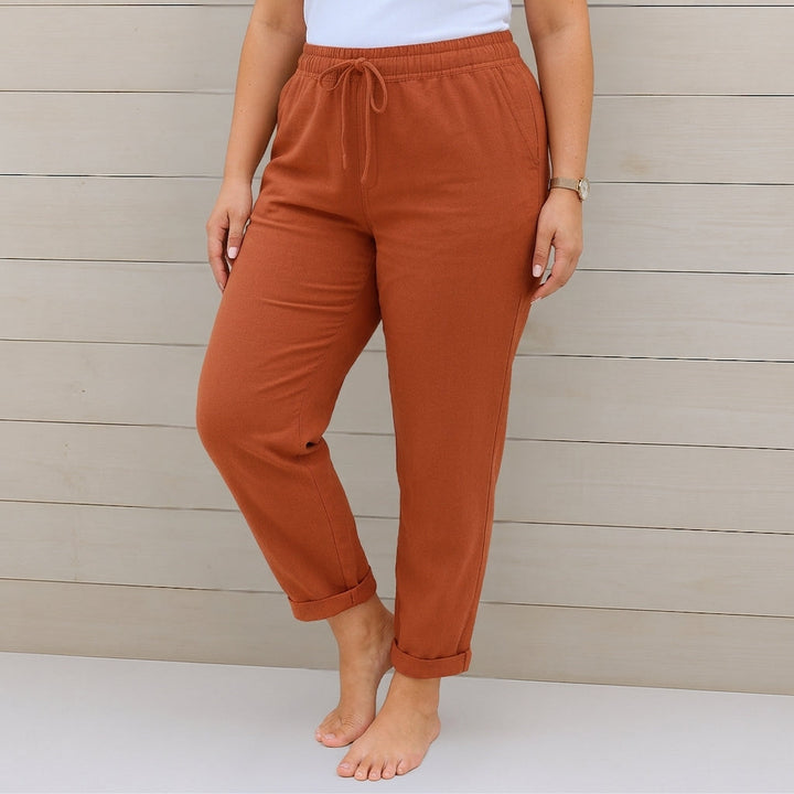 Nia | Premium Breathable Trousers with Elastic Waist