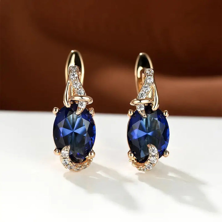 Wynne Midnight Drop Earrings | Gold