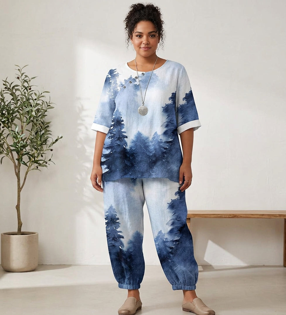 Romy 3D Print Set: Effortless Casual Style