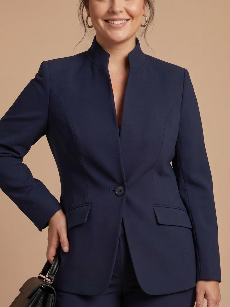 Juniper | Structured Stand Collar Tailored Suit