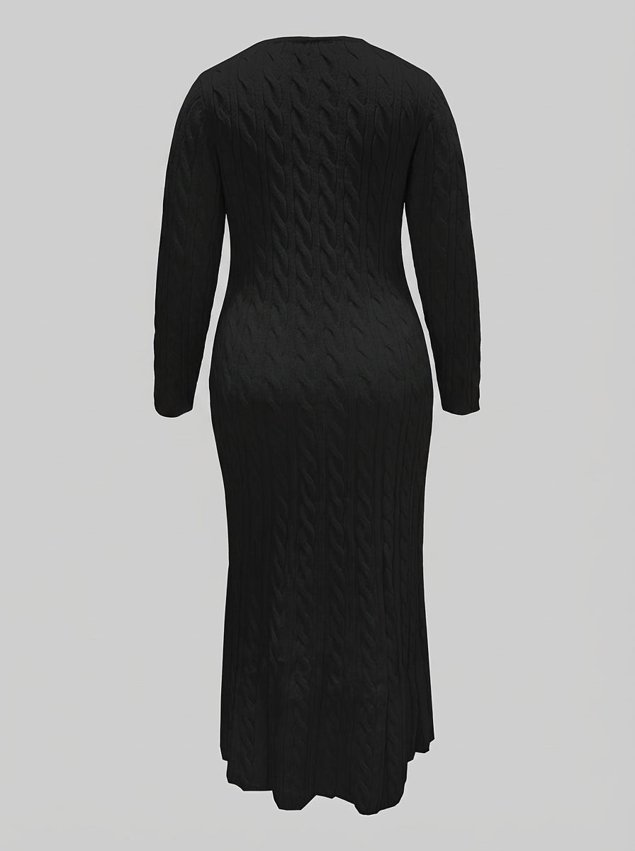 Mei | Cozy Cable-Knit Maxi Dress