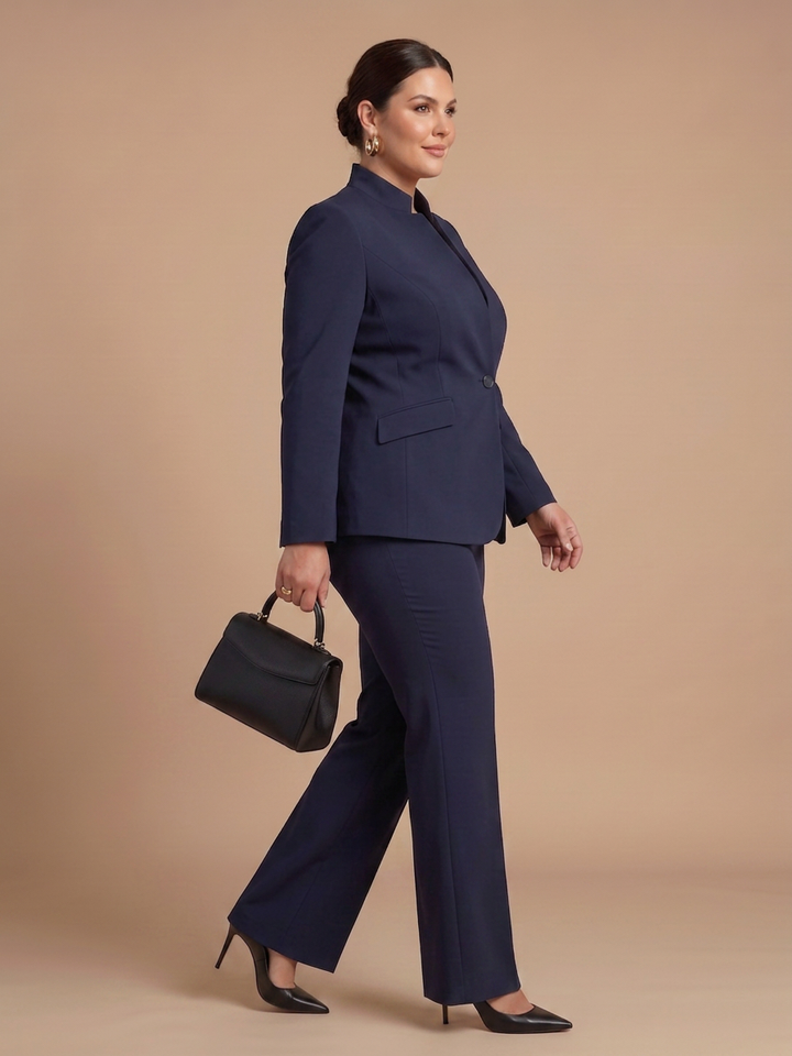 Juniper | Structured Stand Collar Tailored Suit