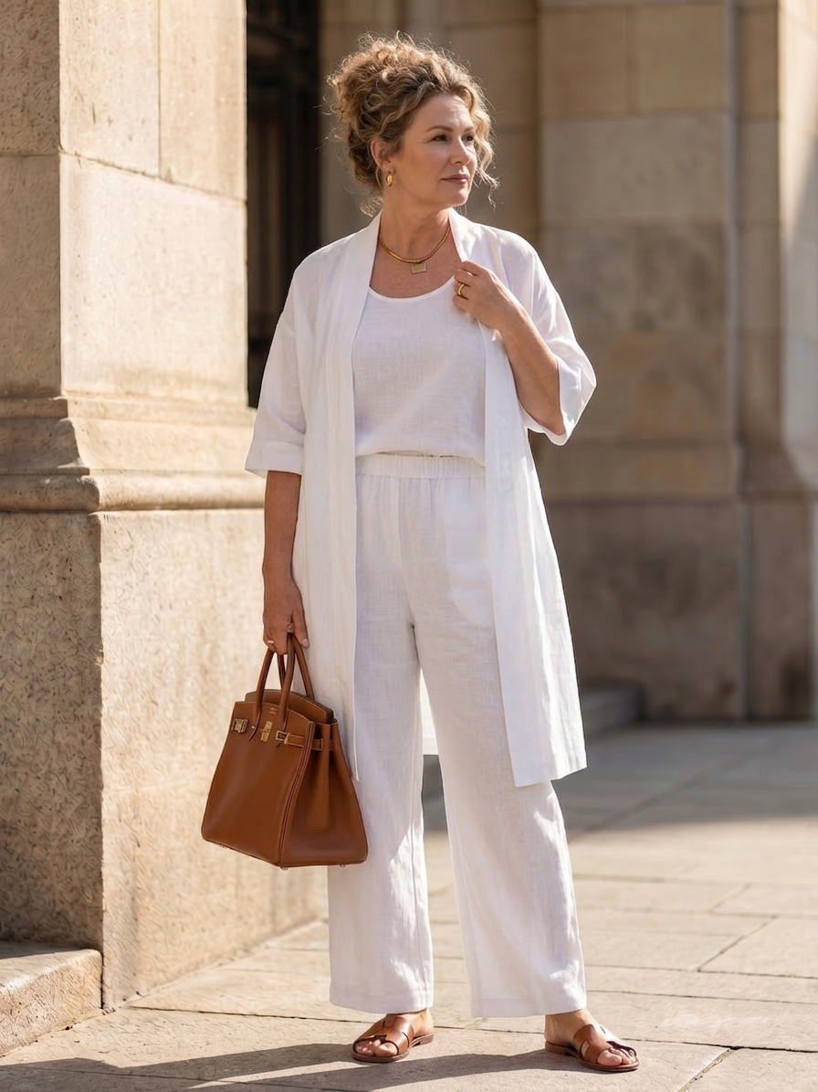 Evadne | Three Piece Relaxed Top Trouser Set