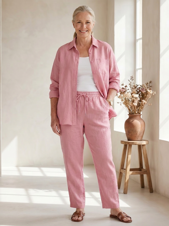 Paloma | Long Sleeve Shirt Tapered Trousers Set