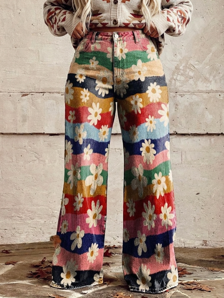 Maeve - Elegant Floral Trousers