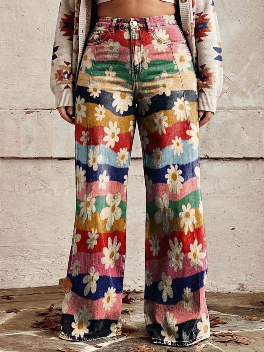 Maeve - Elegant Floral Trousers