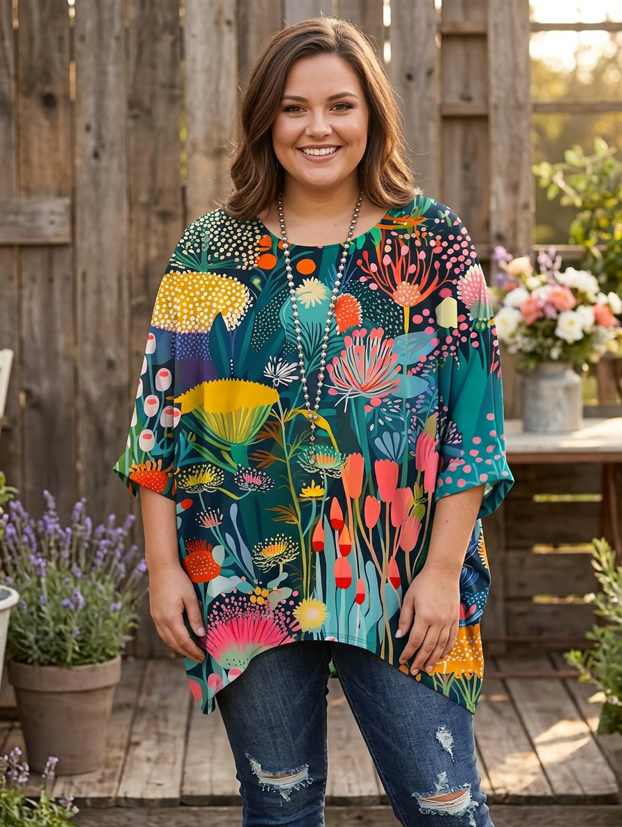Anwen | Vintage Bohemian Floral Print Women&