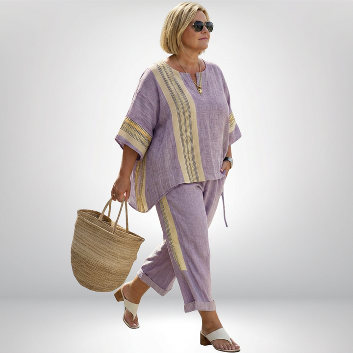 Hattie | Boho Striped Set