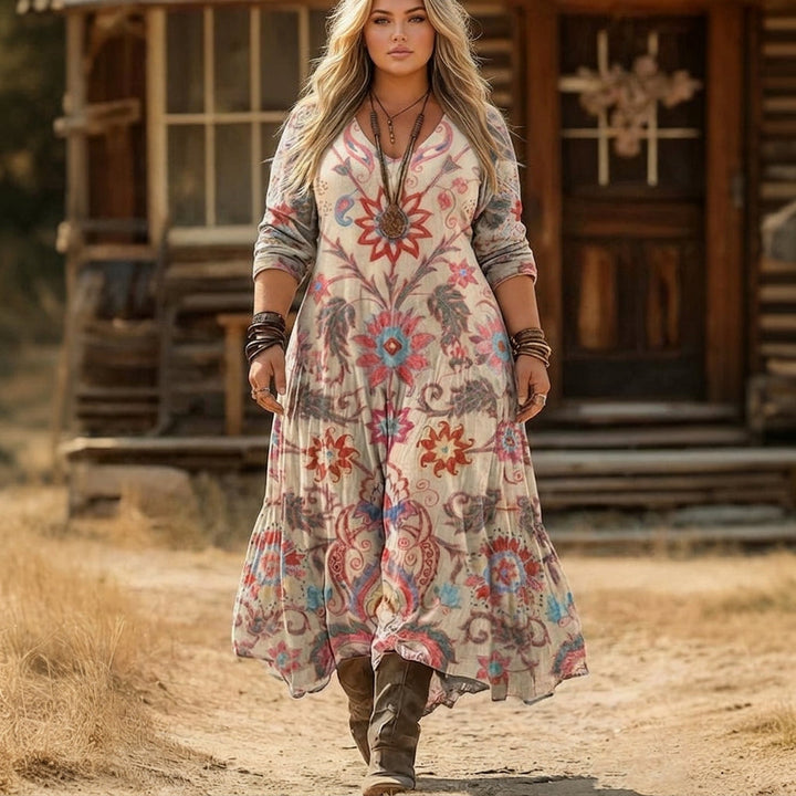 Fern | Vintage-Inspired Long Sleeve Casual Dress