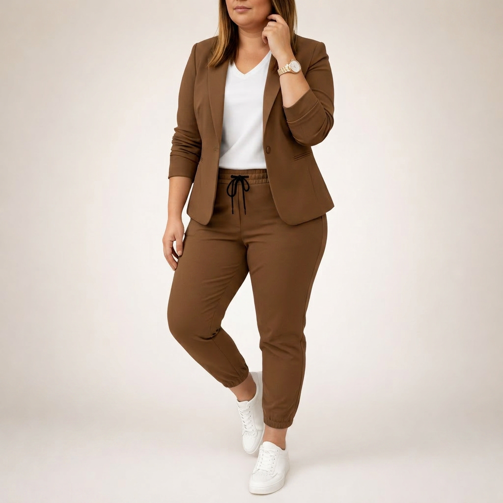 Rosanna | Loose Suit Set with a Sporty Accent