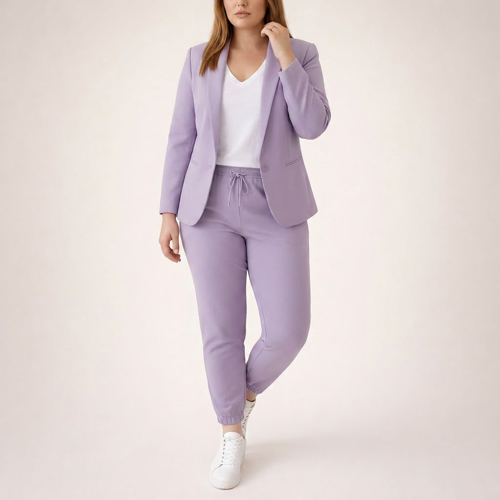 Rosanna | Loose Suit Set with a Sporty Accent