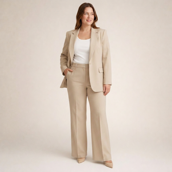 Priya | Elegant Suit Set with Flared Trousers