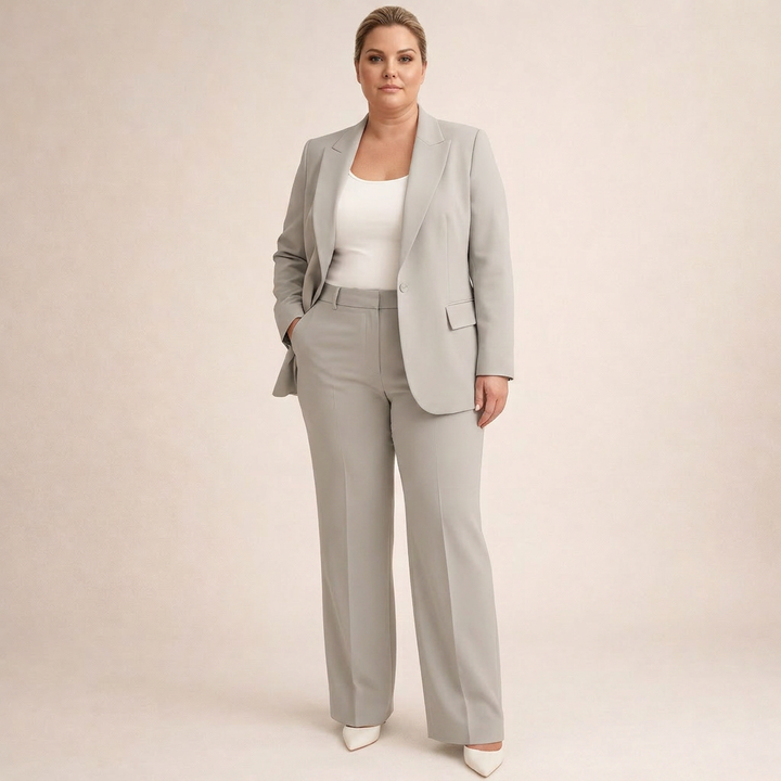 Priya | Elegant Suit Set with Flared Trousers