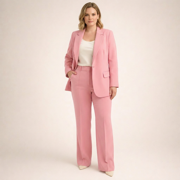 Priya | Elegant Suit Set with Flared Trousers