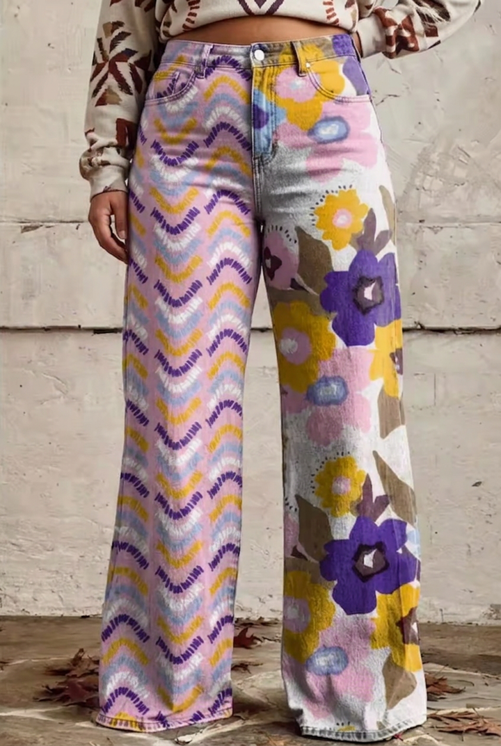 Eleni - Boho Flower Trousers