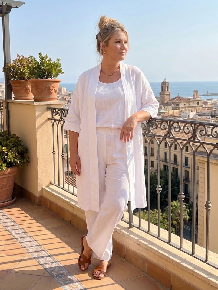 Evadne | Three Piece Relaxed Top Trouser Set