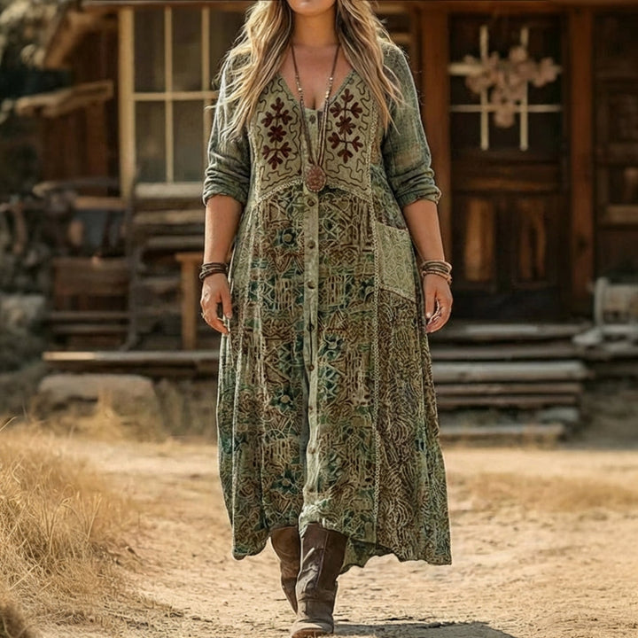 Orla | Vintage-Inspired Long Sleeve Casual Dress