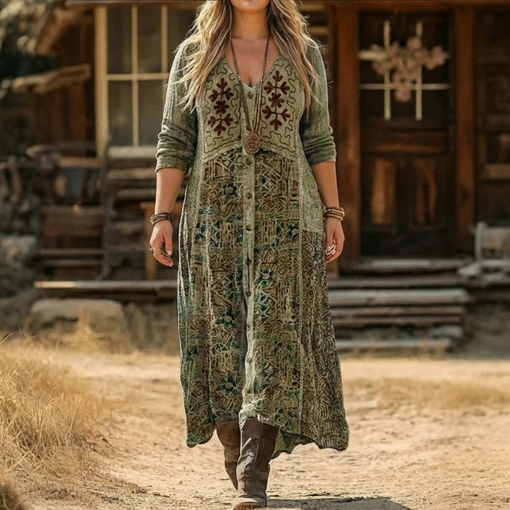 Orla | Vintage-Inspired Long Sleeve Casual Dress