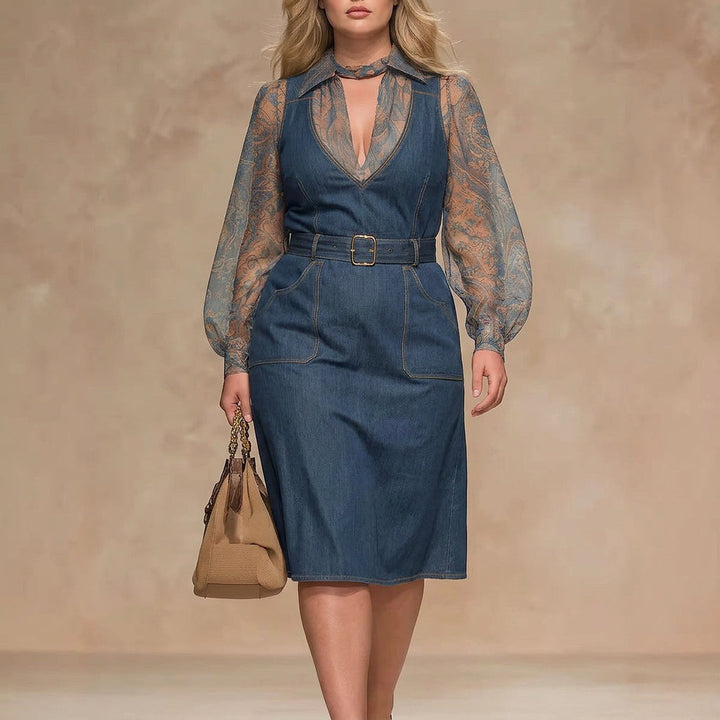 Etta Blue Denim Jumpsuit