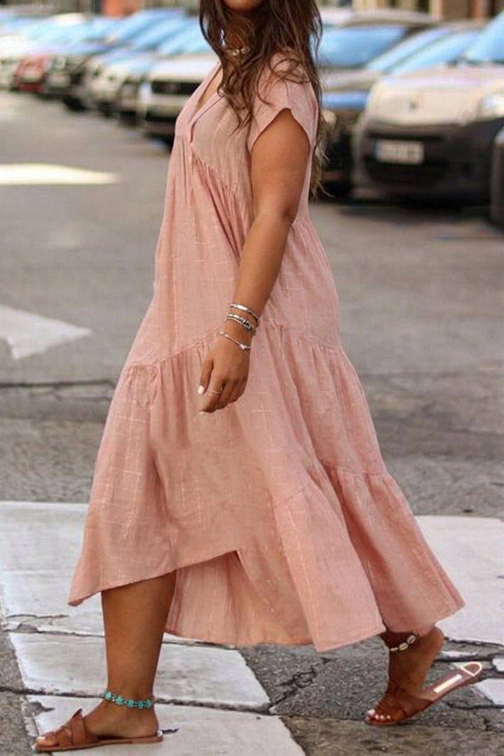 Ilse - V Neck Midi Dress
