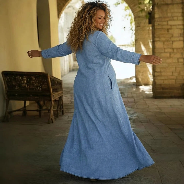 Eulalia Denim Maxi Dress