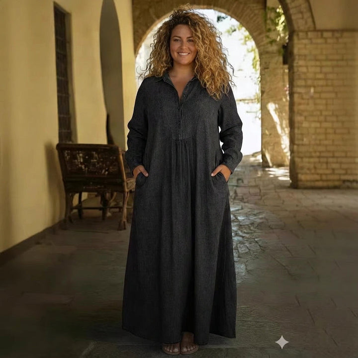Eulalia Denim Maxi Dress