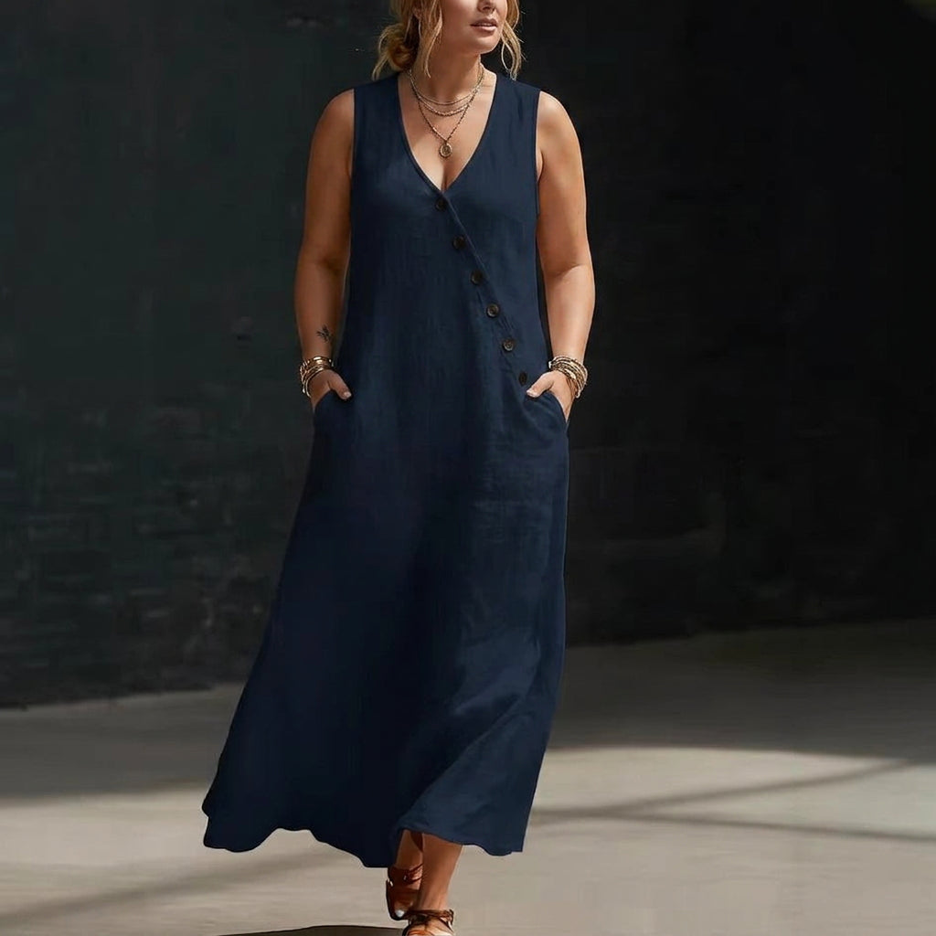 Mira Buttoned Dress: Timeless Everyday Elegance