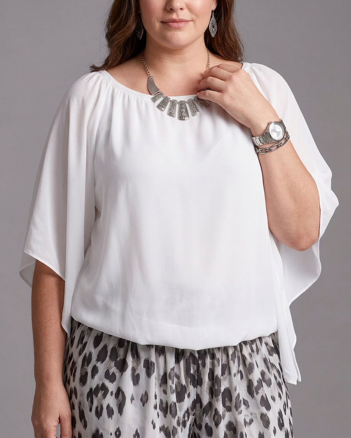 Vienne | Flowing Chiffon Top And Printed Wide Leg Trousers Set