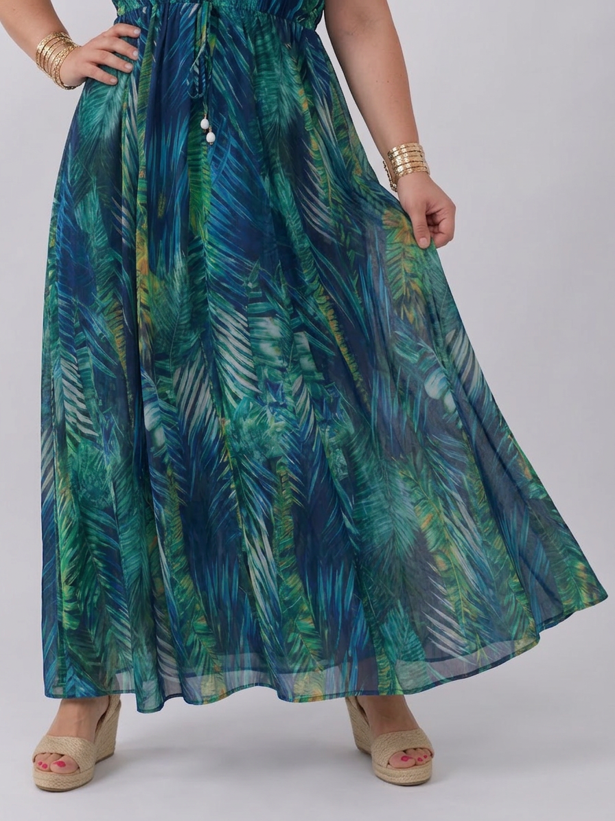 Ilse | Sleeveless Empire Waist Midi Dress